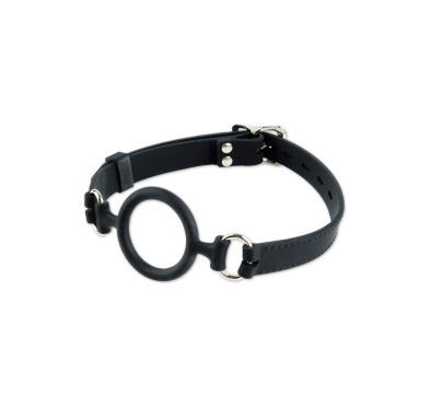 Knebel-SILICONE O-RING GAG BLACK